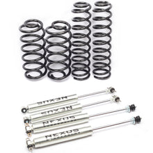 Загрузить изображение в средство просмотра галереи, NEXUS SUSPENSION 4" Lift Coil Spring&Shock Absorber Lift Kits For Jeep Wrangler TJ /LJ 1997-2006,4" Suspension Lift Kits for Jeep Wrangler TJ /LJ 1997-2006